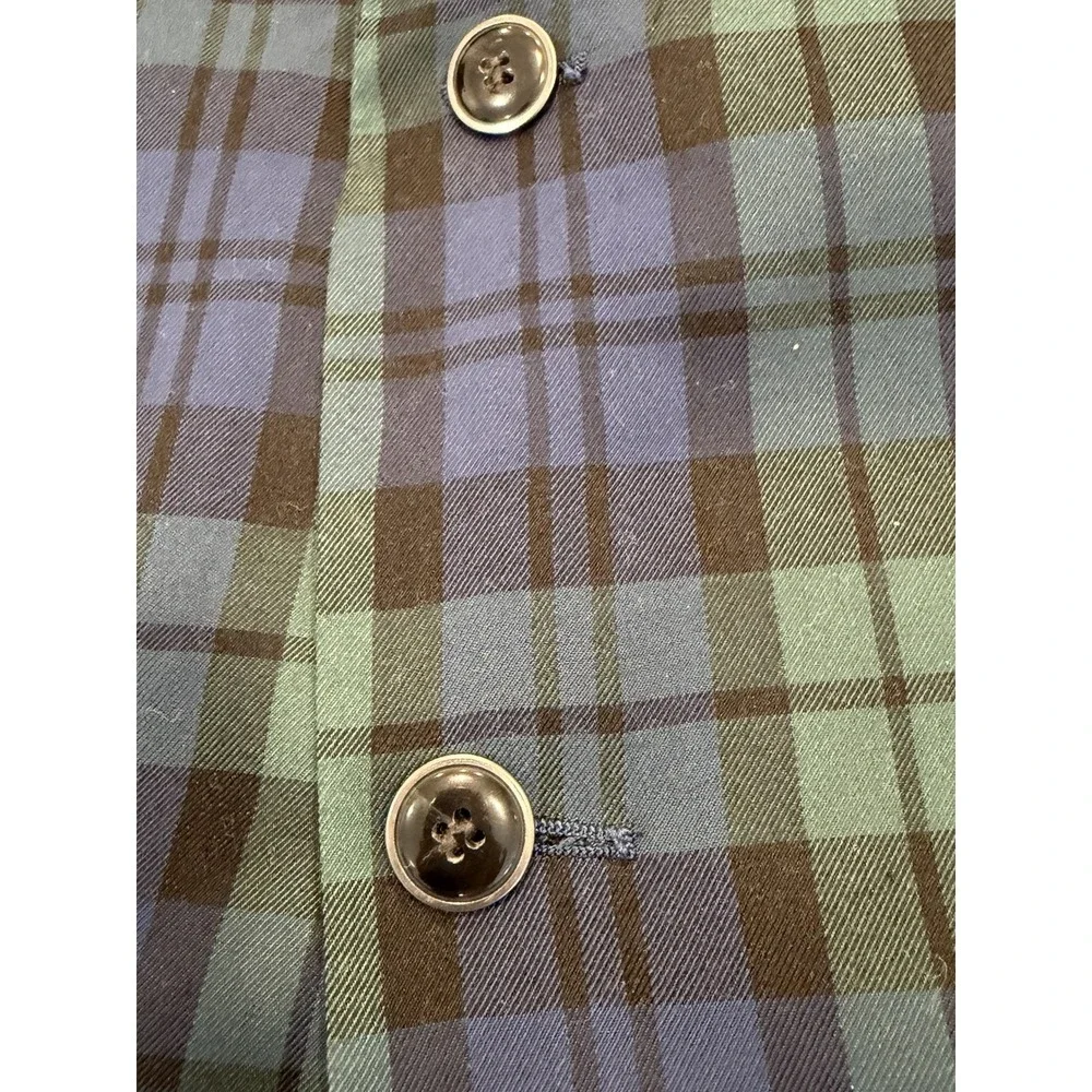 Bocaccio Uomo 48R Black Watch Tartan 2 Button Sport Coat Blazer